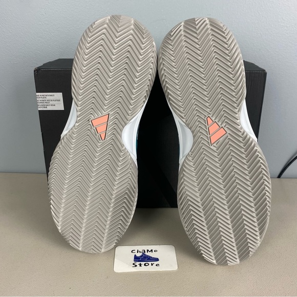 Adidas Barricade Clay Court Tennis Shoes Green White id1557 Men’s Sz 12 - Picture 7 of 9